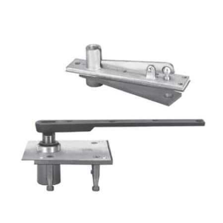 Rixson 1173414RH Right Hand 3/4" Center Hung Pivot Set with 340 Top Pivot Bright Nickel 1173414RH